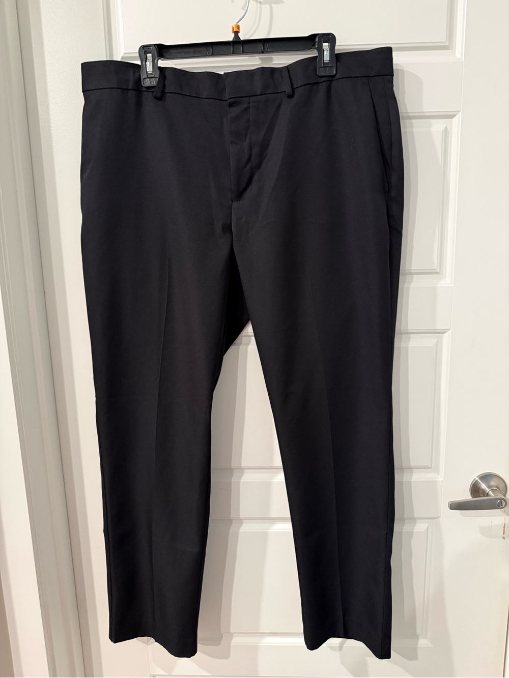 Perry Ellis Men's Black Dress Pants - Classic Tailored Fit 38x30